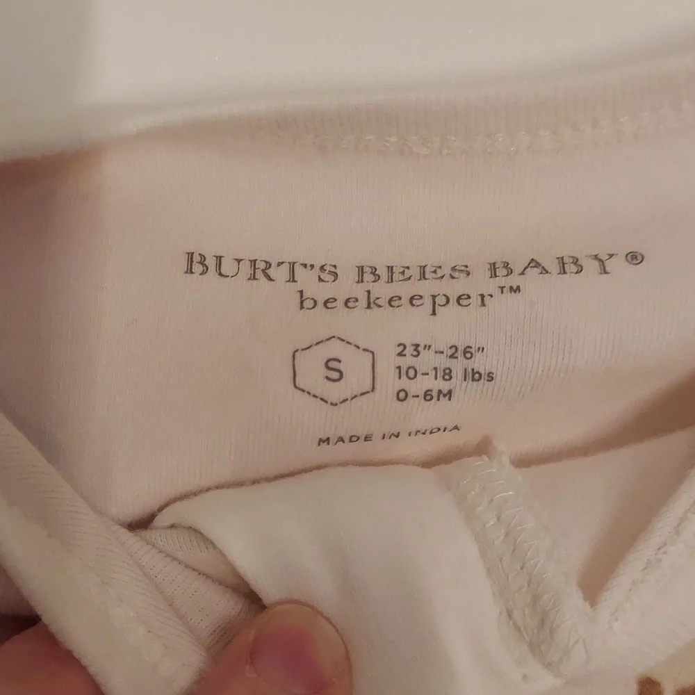 Burt's Bees sleep sack, small, pink deer pattern